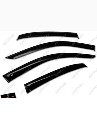 Комплект дефлекторов окон COBRA TUNING (черный глянец) Haval M6 (2021-2025)