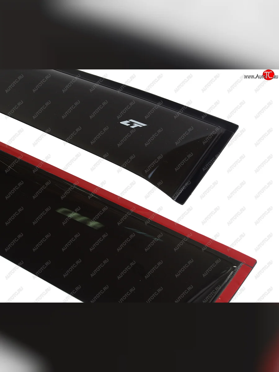 Комплект дефлекторов окон COBRA TUNING Hyundai Creta GS дорестайлинг (2015-2019) (черный глянец)  в Керчи Республика Крым