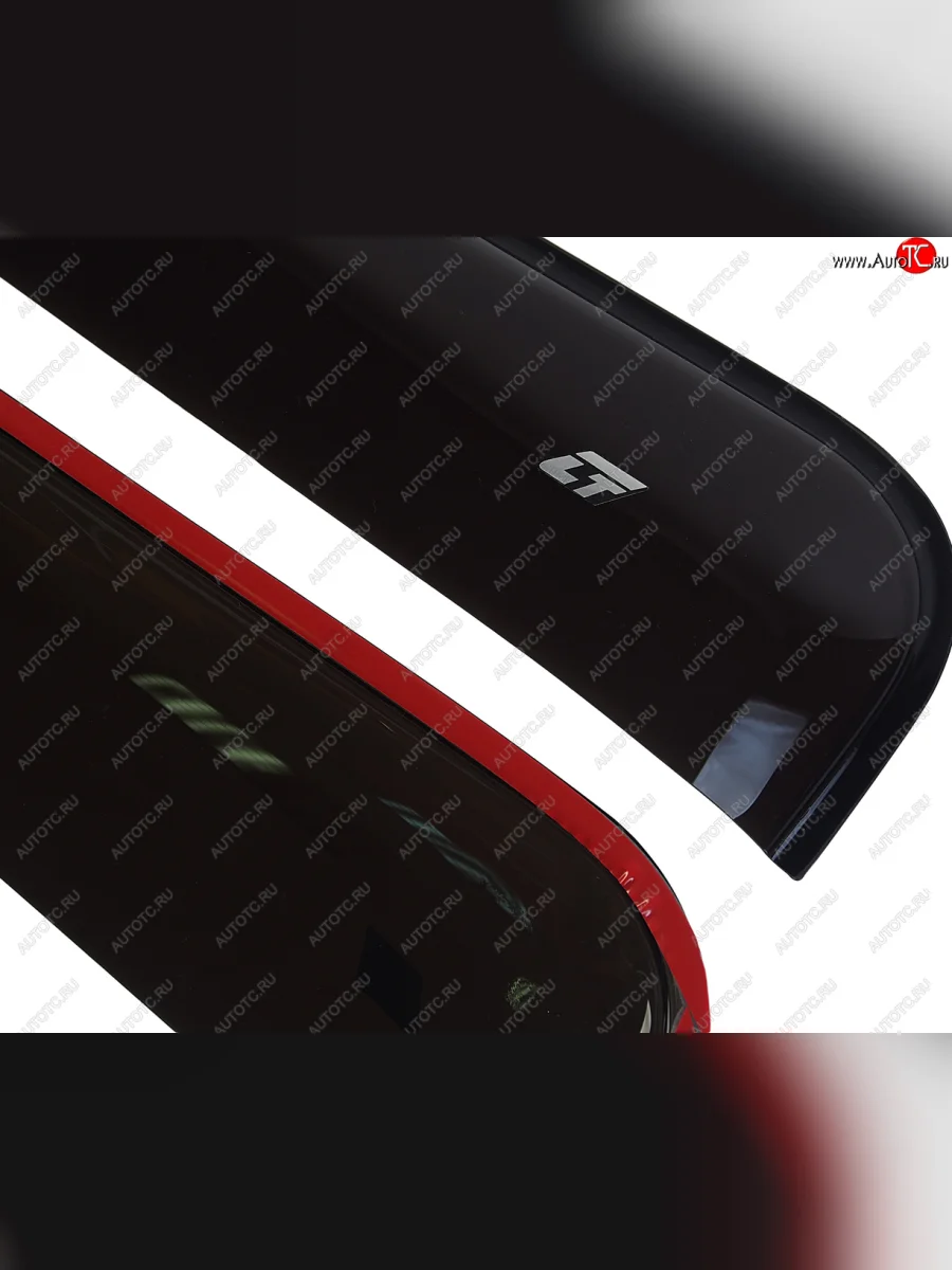 Комплект дефлекторов окон (длинный) COBRA TUNING Hyundai HD-170 (2004-2025) (черный глянец)  в Самаре Самарской области