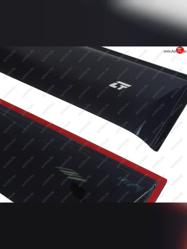 Комплект дефлекторов окон (широкий) COBRA TUNING (черный глянец) Hyundai Porter AU,KR (1996-2011)