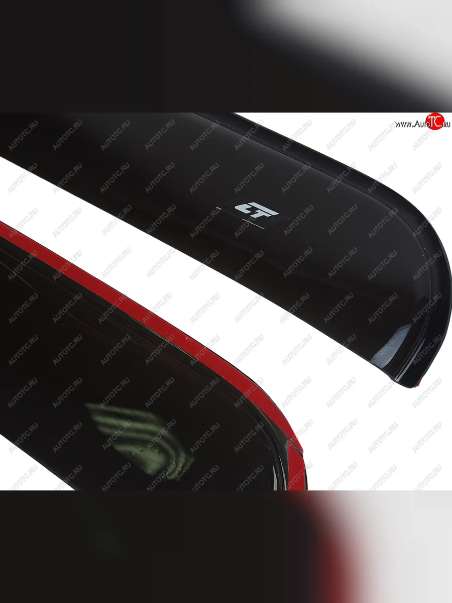 Комплект дефлекторов окон COBRA TUNING Ford Transit цельнометаллический фургон (2014-2022) (черный глянец)  в Воронеже Воронежской области