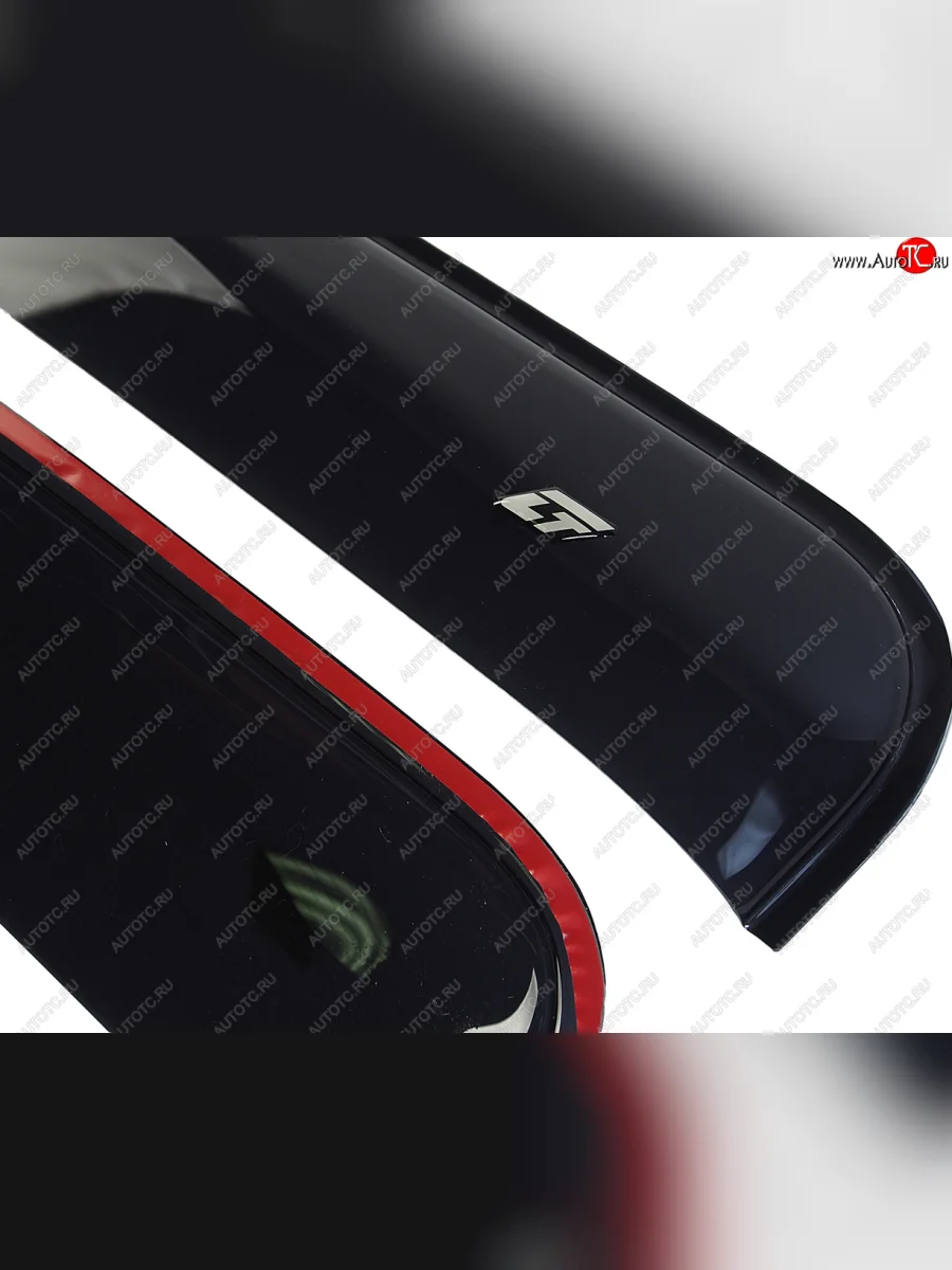 Комплект дефлекторов окон (широкий) COBRA TUNING Ford Tourneo Connect 2 дорестайлинг (2013-2018) (черный глянец)  в Керчи Республика Крым