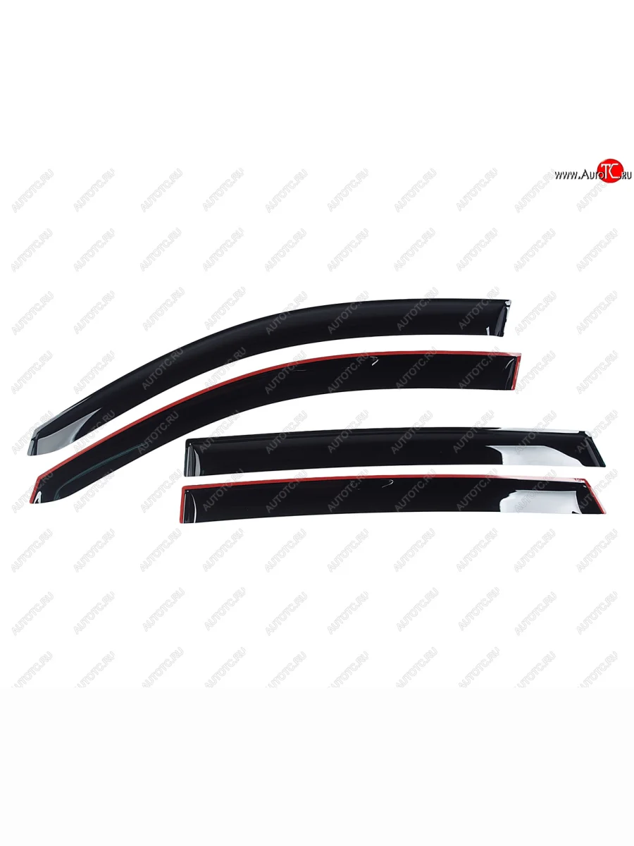 Комплект дефлекторов окон COMFORT EXEED LX 1-ый рестайлинг (2021-2025) (черный)  в Керчи Республика Крым