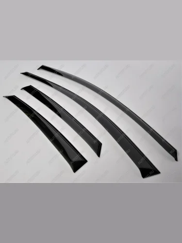 Комплект дефлекторов окон COMFORT (черный) Ford Focus 1 хэтчбэк 3 дв. дорестайлинг (1998-2002)