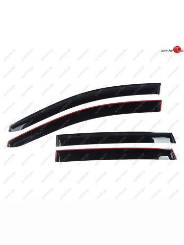 Комплект дефлекторов окон COMFORT (черный) Ford Kuga 2 дорестайлинг (2013-2016)