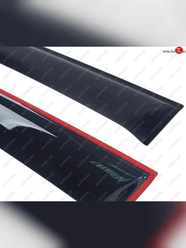 Комплект дефлекторов окон COMFORT (черные) Ford S-Max 1 дорестайлинг (2006-2010)