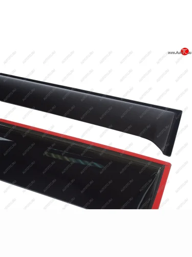 Комплект дефлекторов окон (автобус) COMFORT (черные) Ford Transit цельнометаллический фургон дорестайлинг (2000-2006)