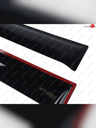 Комплект дефлекторов окон (автобус) COMFORT (черный) Ford Transit цельнометаллический фургон (2006-2014)