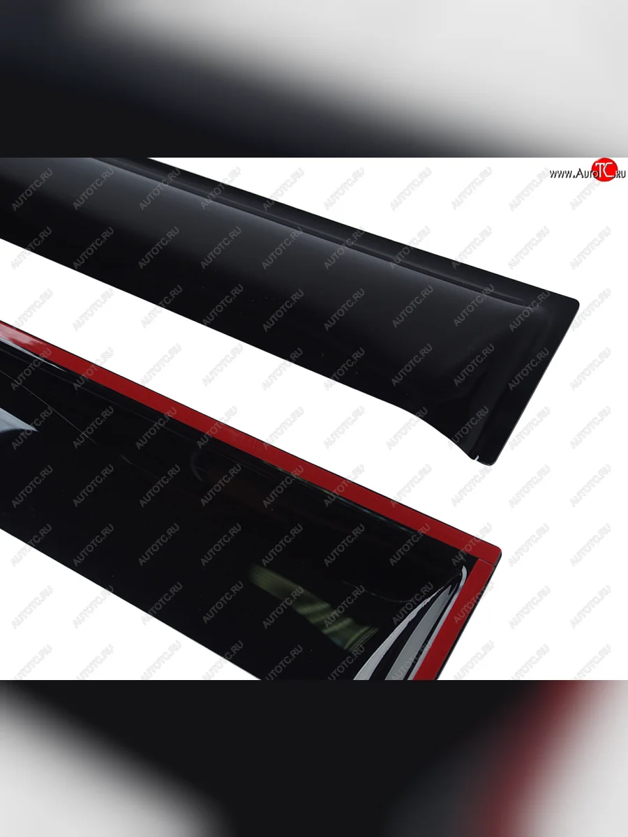 Комплект дефлекторов окон (автобус) COMFORT Ford Transit цельнометаллический фургон (2006-2014) (черный)  в Самаре Самарской области