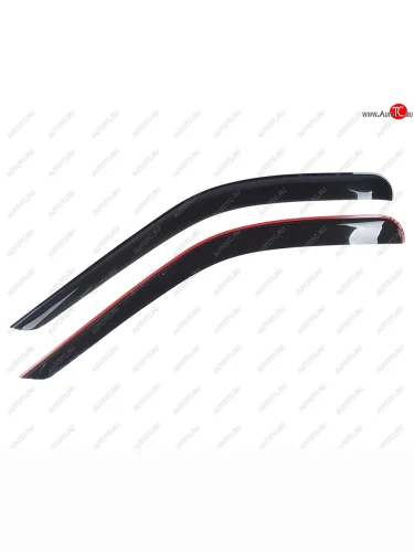 Комплект дефлекторов окон (фургон) COMFORT (черные) Ford Transit цельнометаллический фургон (2014-2022)