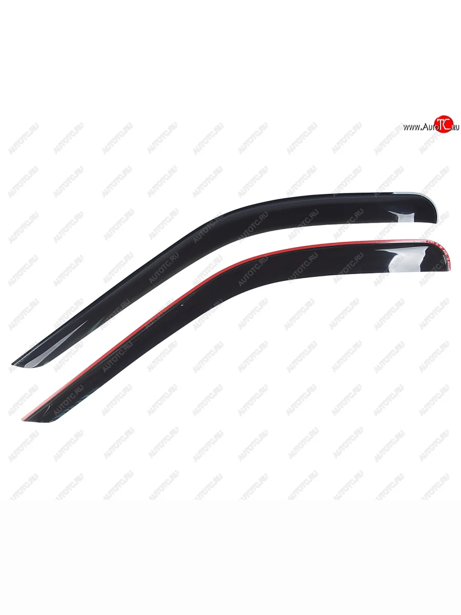 Комплект дефлекторов окон (фургон) COMFORT Ford Transit цельнометаллический фургон (2014-2022) (черные)  в Самаре Самарской области