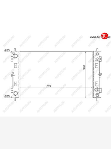 Радиатор охлаждающей жидкости SAT Chrysler Sebring JR седан дорестайлинг (2000-2003)