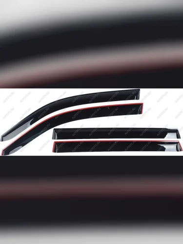 Комплект дефлекторов окон COMFORT (черные) Geely Atlas Pro NL3 (2019-2025)