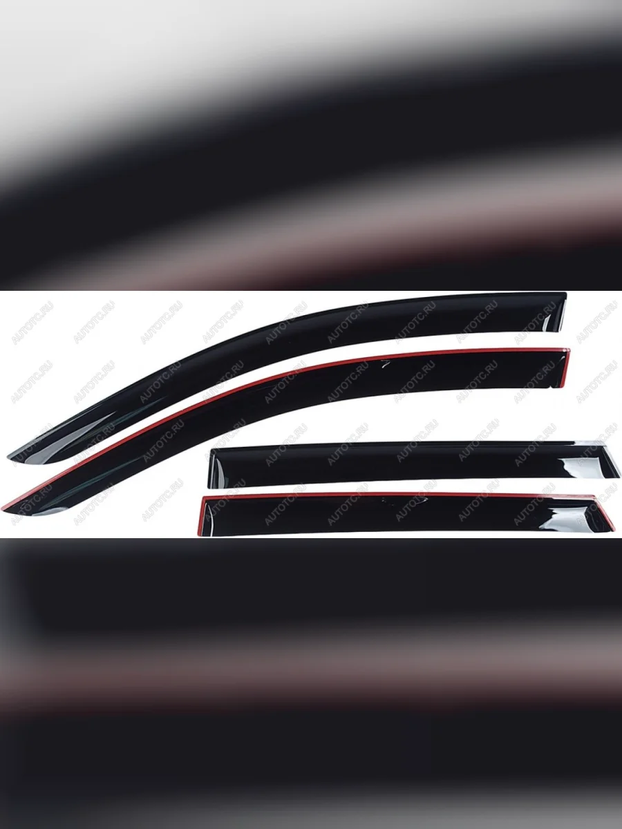 Комплект дефлекторов окон COMFORT Geely Monjaro (2022-2025) (черные)  в Воронеже Воронежской области