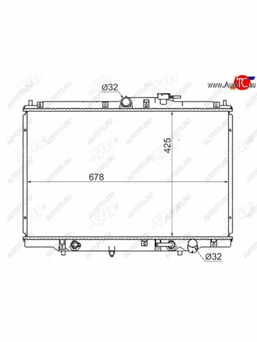 Радиатор охлаждающей жидкости SAT Honda Odyssey 1 (1994-1999)