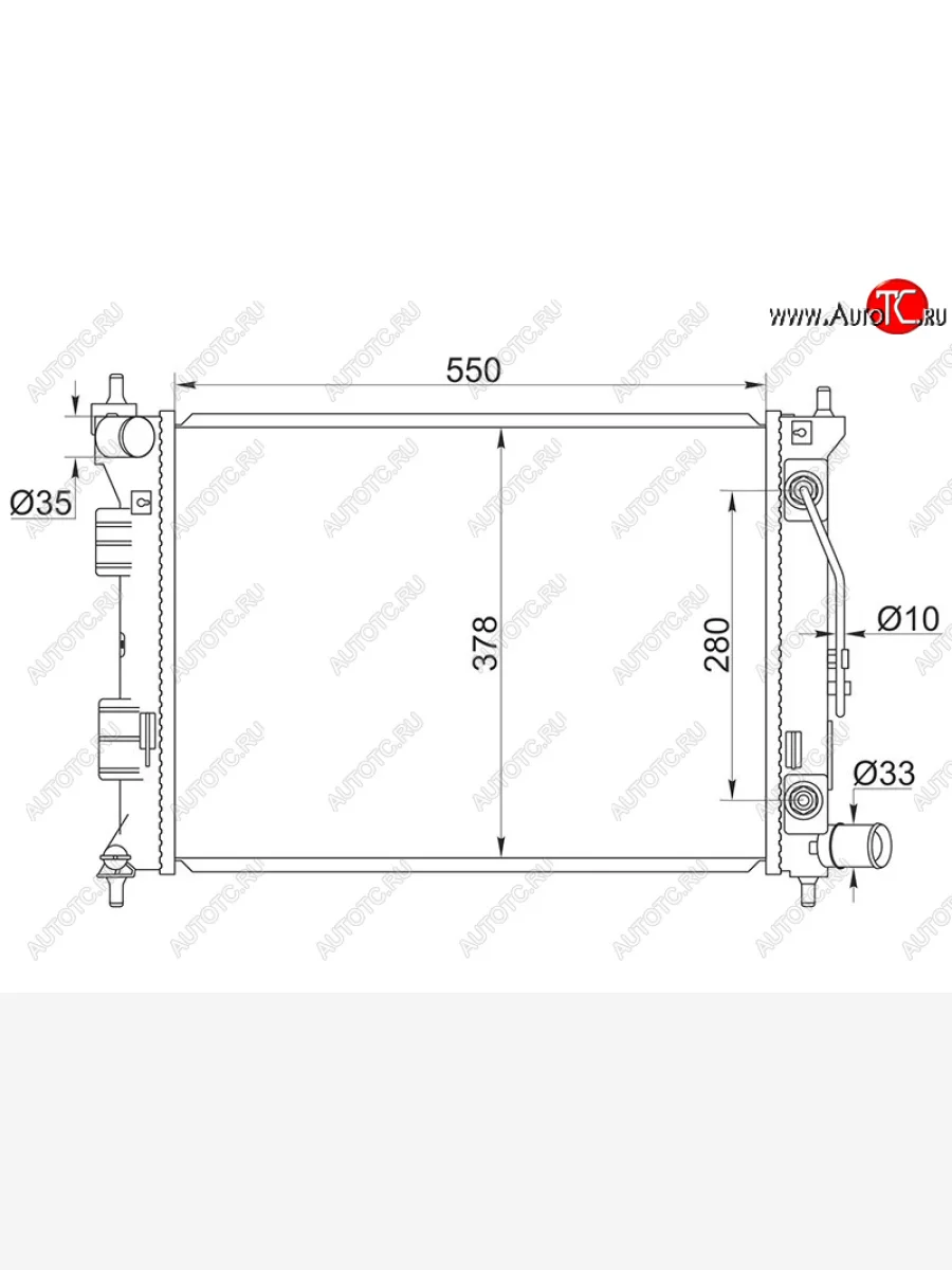 Радиатор охлаждающей жидкости SAT Hyundai Creta GS дорестайлинг (2015-2019)  в Керчи Республика Крым