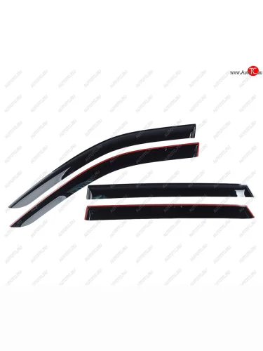 Комплект дефлекторов окон COMFORT (черные) Hyundai Palisade LX2 (2018-2022)