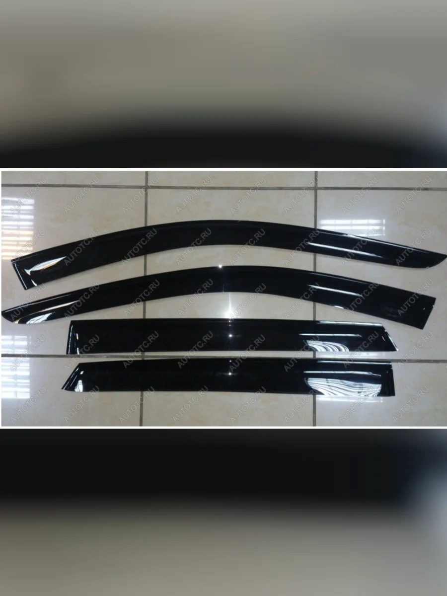  Комплект дефлекторов окон COMFORT  Hyundai Solaris (2017-2020) HCR (черные)  с доставкой в г. Самара