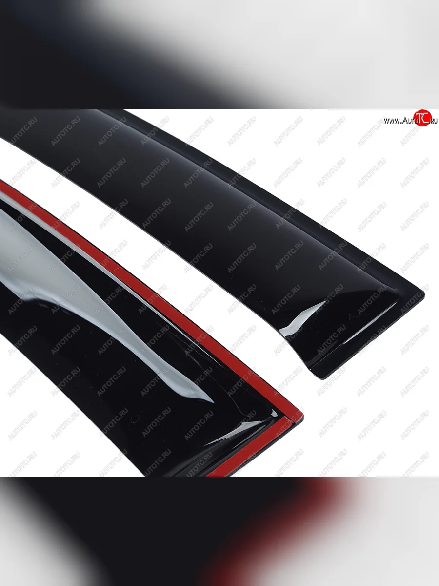 Комплект дефлекторов окон COMFORT Hyundai Solaris RBr седан дорестайлинг (2010-2014) (черные)  в Перми Пермском крае