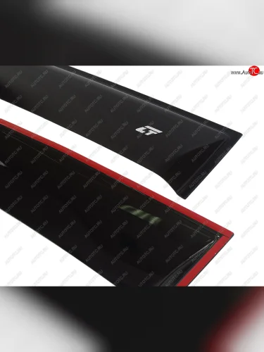 Комплект дефлекторов окон (широкий) COBRA TUNING (черный глянец) Hyundai Tucson TL дорестайлинг (2015-2018)