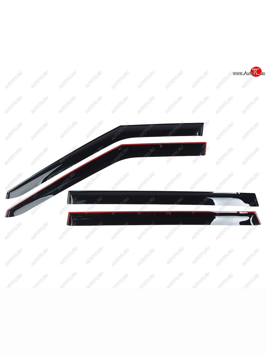 Комплект дефлекторов окон COMFORT KIA Carnival KA4 минивэн дорестайлинг (2020-2023) (черные)  в Керчи Республика Крым