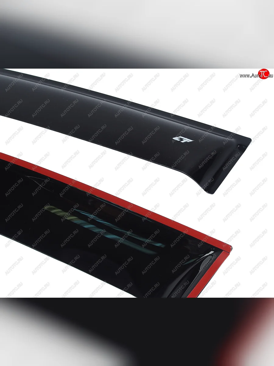 Комплект дефлекторов окон COBRA TUNING KIA Ceed 3 CD универсал (2018-2025) (черный глянец)  в Керчи Республика Крым