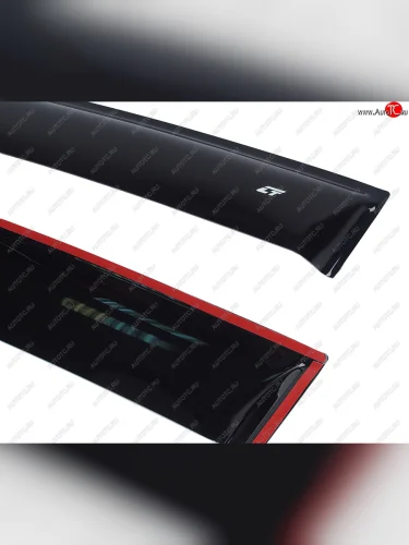 Комплект дефлекторов окон COBRA TUNING (черный глянец) KIA Ceed 2 JD дорестайлинг универсал (2012-2016)