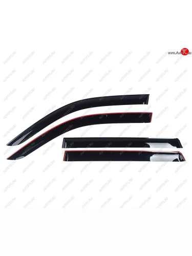 Комплект дефлекторов окон COMFORT (черные) KIA Mohave HM2 (2019-2022)