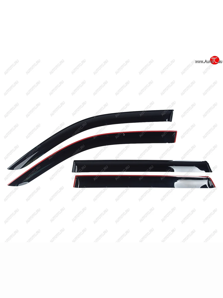 Комплект дефлекторов окон COMFORT KIA Mohave HM2 (2019-2022) (черные)  в Перми Пермском крае
