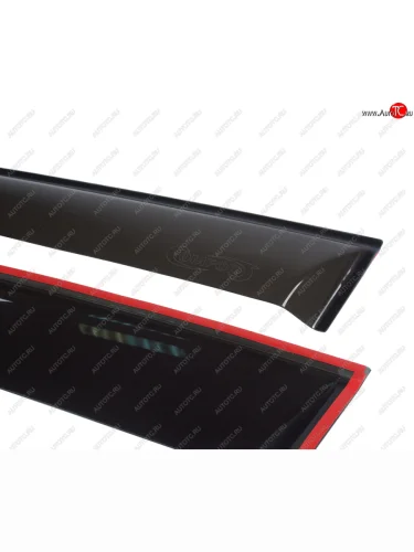 Комплект дефлекторов окон COMFORT (черные) KIA Optima 4 JF дорестайлинг седан (2016-2018)