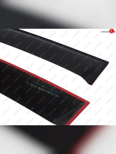 Комплект дефлекторов окон COMFORT (черные) KIA Rio 4 FB дорестайлинг седан (2016-2020)