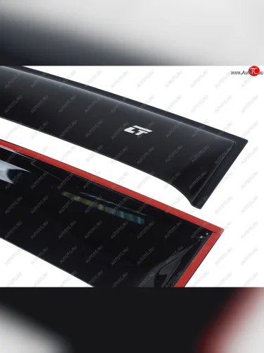 Комплект дефлекторов окон COBRA TUNING (черный глянец) KIA Rio X-line (2017-2021)