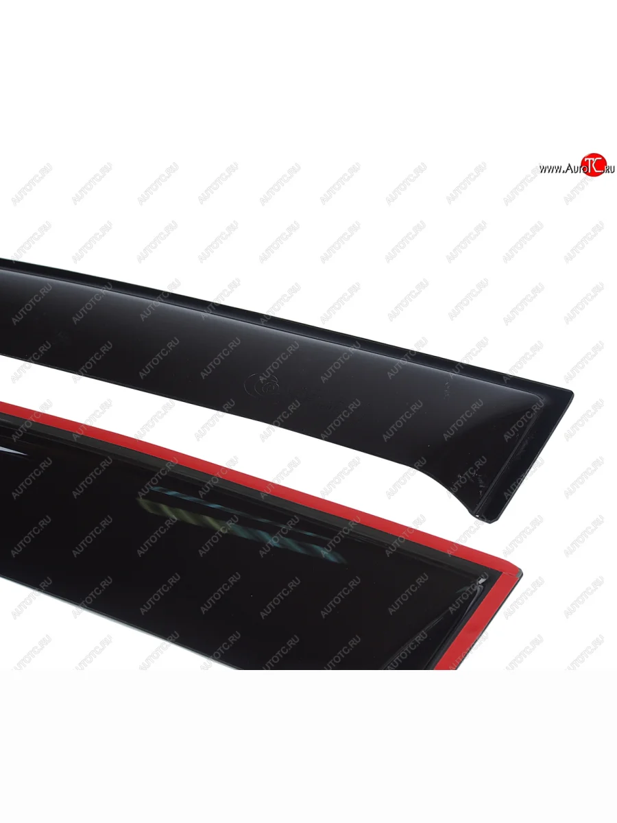 Комплект дефлекторов окон COMFORT KIA Rio 3 QB хэтчбек 5 дв. дорестайлинг (2011-2015) (черные)  в Самаре Самарской области