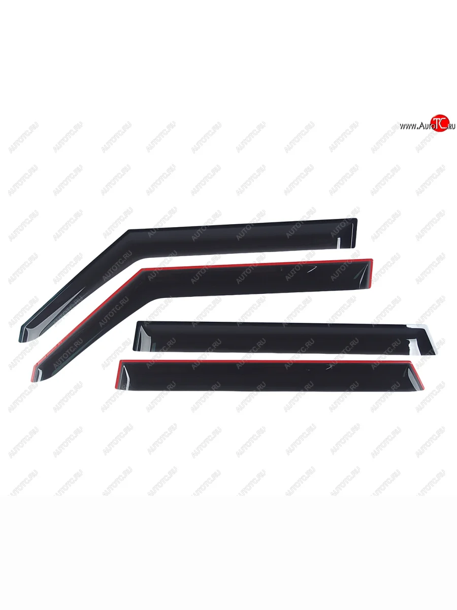 Комплект дефлекторов окон COMFORT KIA Soul PS рестайлинг (2017-2019) (черные)  в Воронеже Воронежской области