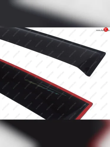 Комплект дефлекторов окон COMFORT (черные) KIA Sportage  3 SL (2010-2014) дорестайлинг