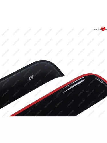 Комплект дефлекторов окон (длинный) COMFORT (черный глянец) MAN TGA (2000-2025)