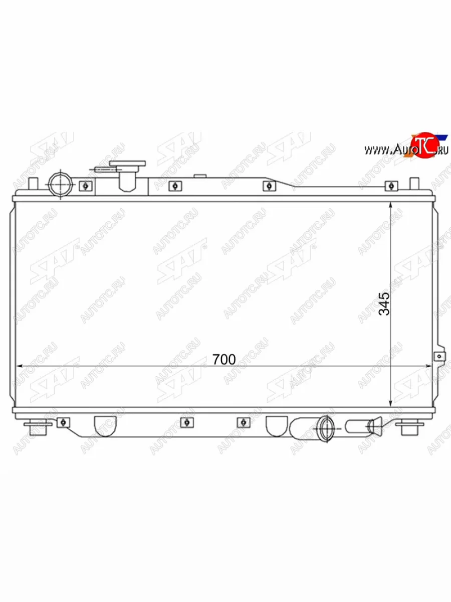 Радиатор охлаждающей жидкости SAT  KIA Spectra (2000-2009)  в Керчи Республика Крым