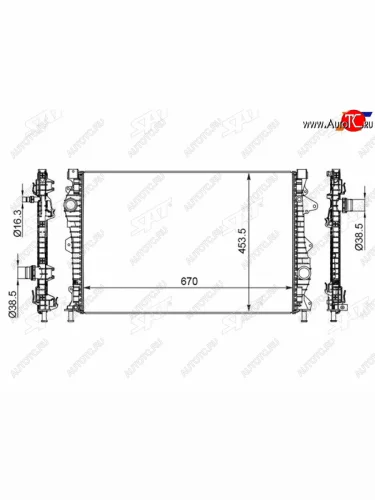 Радиатор охлаждающей жидкости SAT  Land Rover Discovery Sport ( L550,  1 L550) - Range Rover Evoque  1 L538