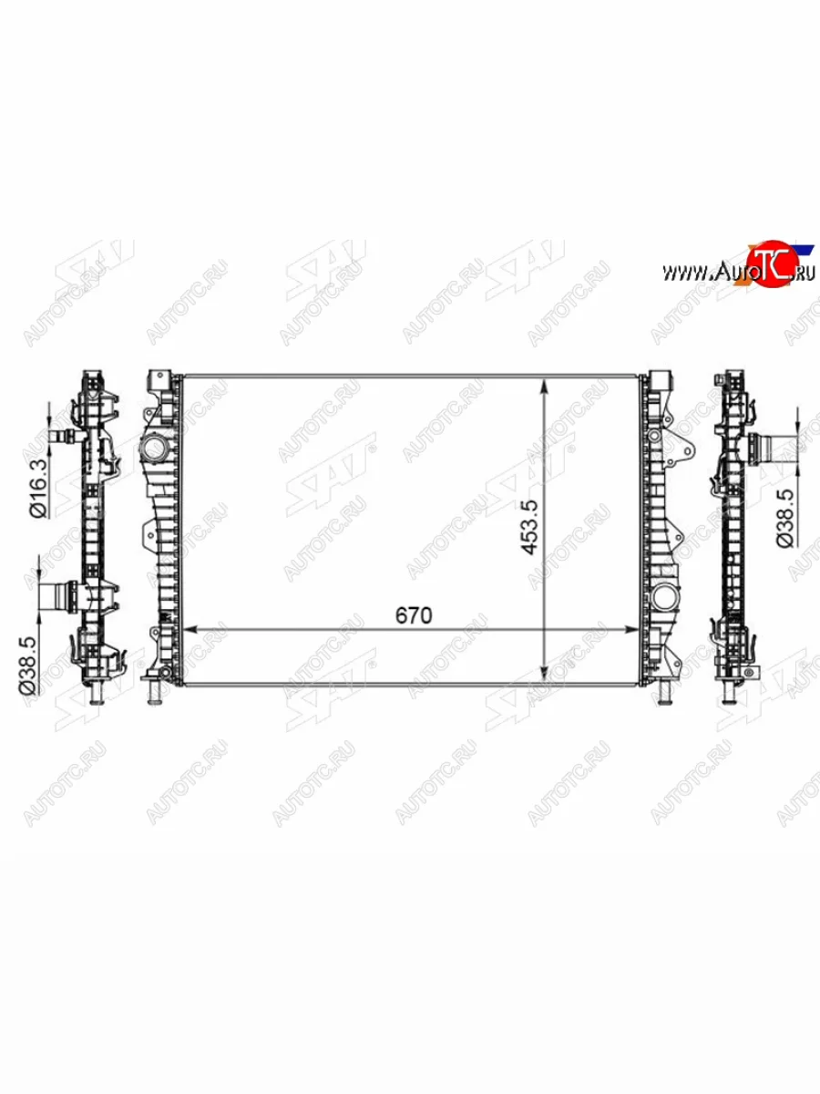 Радиатор охлаждающей жидкости SAT   Land Rover  Discovery Sport ( L550,  1 L550), Range Rover Evoque  1 L538  в Керчи Республика Крым