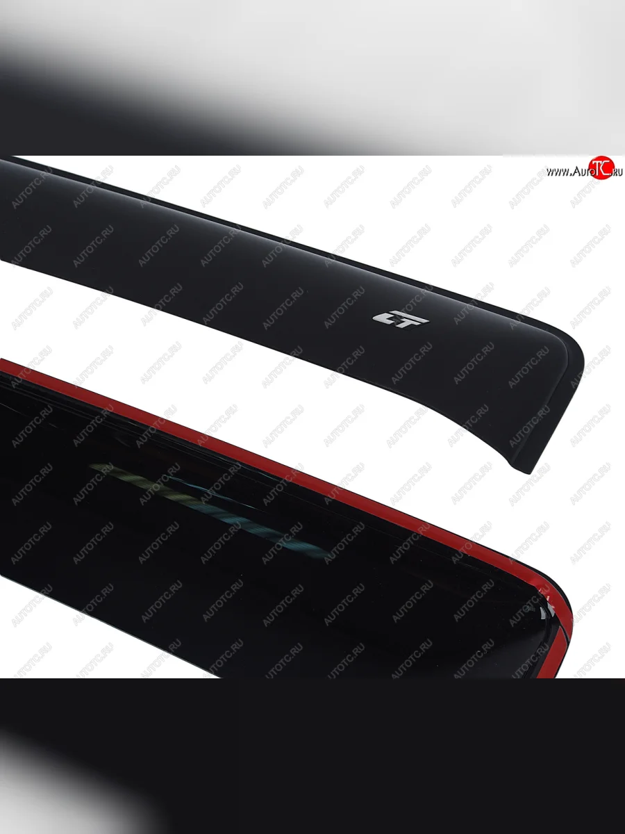 Комплект дефлекторов окон (широкий) COBRA TUNING Mercedes-Benz Sprinter W906 (2006-2013) (черный глянец)  в Воронеже Воронежской области