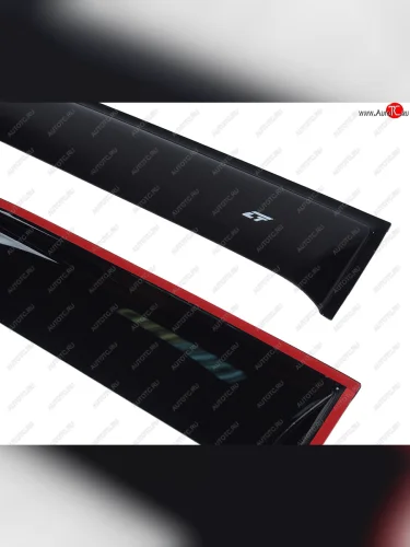 Комплект дефлекторов окон COBRA TUNING (черный глянец) Mercedes-Benz Vito W639 дорестайлинг (2003-2010)