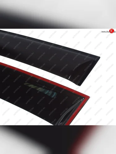 Комплект дефлекторов окон COMFORT (черные) Mitsubishi Lancer 10 CY седан дорестайлинг (2007-2010)