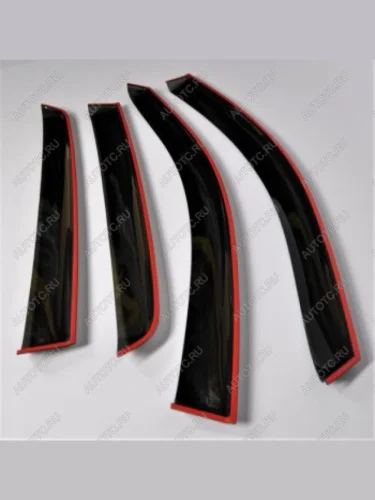 Комплект дефлекторов окон COMFORT (черные) Nissan Qashqai 1 J10 дорестайлинг (2007-2010)