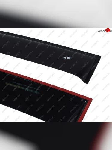 Комплект дефлекторов окон COBRA TUNING (черный глянец) Nissan Qashqai 1 J10 рестайлинг (2010-2013)