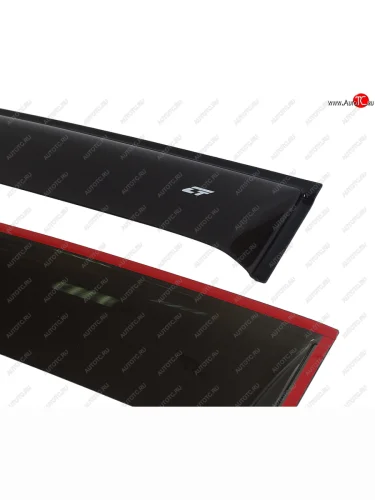 Комплект дефлекторов окон COBRA TUNING (черный глянец) Nissan Qashqai 2 J11 дорестайлинг (2013-2019)