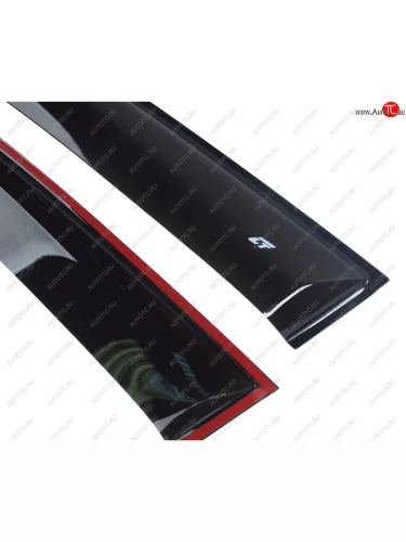 Комплект дефлекторов окон COBRA TUNING (черный глянец) Nissan Teana 3 L33 дорестайлинг (2014-2020)