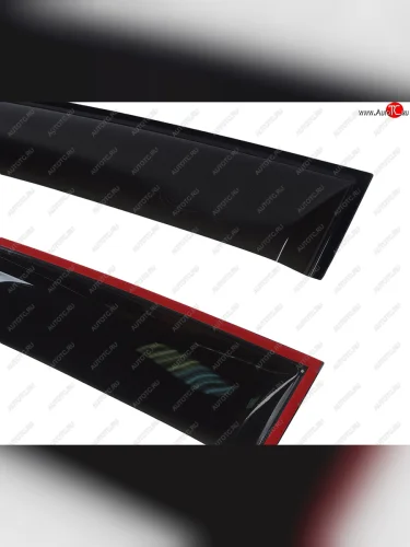 Комплект дефлекторов окон COMFORT (черные) Nissan Tiida  1 C11 (2007-2012) хэтчбэк рестайлинг, Япония