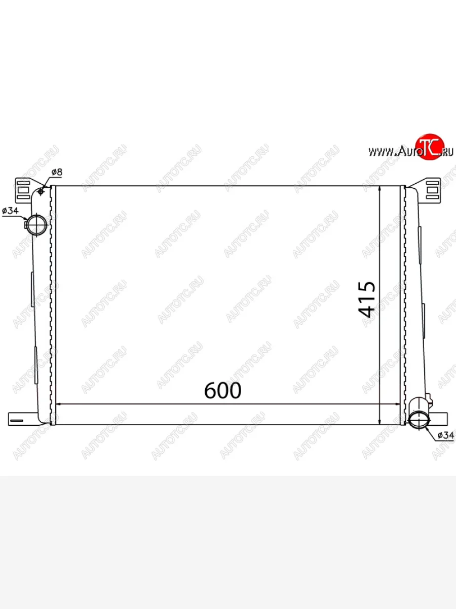 Радиатор охлаждающей жидкости SAT Mitsubishi Delica 4 рестайлинг (1997-2007)  в Перми Пермском крае
