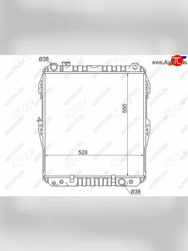 Радиатор охлаждающей жидкости SAT Mitsubishi Delica 4 рестайлинг (1997-2007)