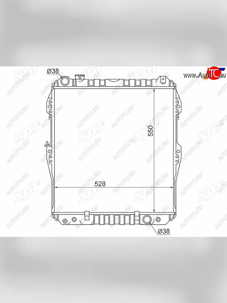 Радиатор охлаждающей жидкости SAT Mitsubishi Delica 4 рестайлинг (1997-2007)  в Перми Пермском крае